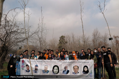 آیین کاشت نهال به یاد شهدای مدافع سلامت