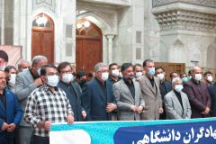 تجدید میثاق جهادگران دانشگاهی با آرمان‌های امام خمینی (ره) و تجدید بیعت بارهبر معظم انقلاب اسلامی (مدظله‌العالی)